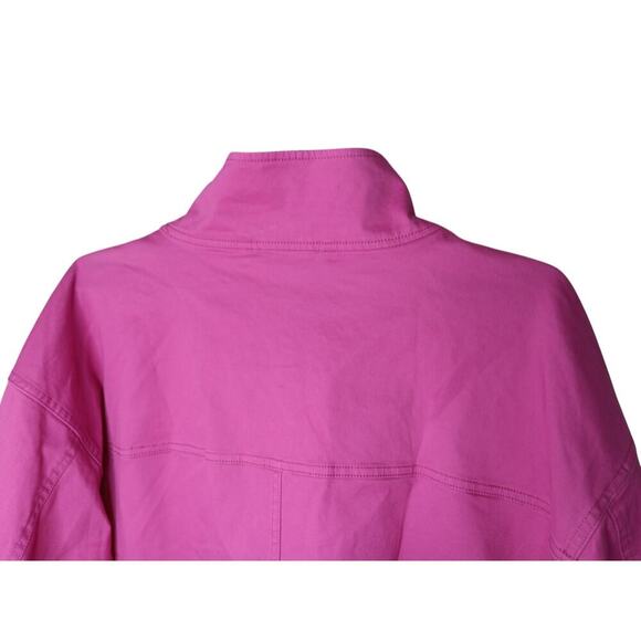 New with Tags Michael Kors Organic Stretch Cotton in Pink Anorak SZ L - Picture 12 of 16